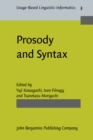 Image for Prosody and Syntax