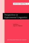 Image for Perspectives in Experimental Linguistics