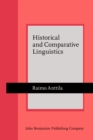 Image for Historical and Comparative Linguistics