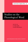 Image for Studies on the Phonological Word