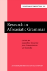 Image for Research in Afroasiatic Grammar : Papers from the Third conference on Afroasiatic Languages, Sophia Antipolis, 1996