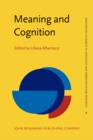 Image for Meaning and Cognition : A multidisciplinary approach