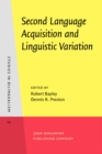 Image for Second Language Acquisition and Linguistic Variation