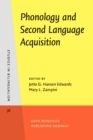 Image for Phonology and Second Language Acquisition