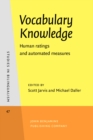 Image for Vocabulary Knowledge : Human ratings and automated measures