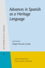 Image for Advances in Spanish as a Heritage Language