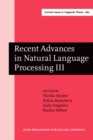 Image for Recent Advances in Natural Language Processing III