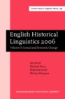 Image for English Historical Linguistics 2006 : Selected papers from the fourteenth International Conference on English Historical Linguistics (ICEHL 14), Bergamo, 21–25 August 2006. Volume II: Lexical and Sema