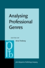 Image for Analysing Professional Genres