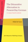 Image for The Ditransitive Alternation in Present-Day German: A Corpus-Based Analysis : 6