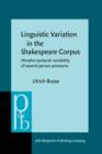 Image for Linguistic Variation in the Shakespeare Corpus