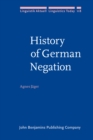 Image for History of German Negation