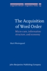 Image for The Acquisition of Word Order