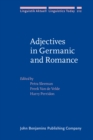 Image for Adjectives in Germanic and Romance