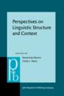 Image for Perspectives on Linguistic Structure and Context : Studies in honor of Knud Lambrecht