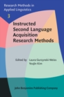 Image for Instructed second language acquisition research methods