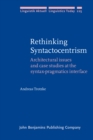 Image for Rethinking Syntactocentrism