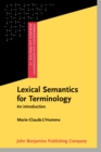 Image for Lexical Semantics for Terminology: An introduction