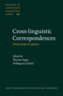Image for Cross-linguistic Correspondences: From lexis to genre : 191