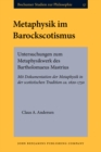 Image for Metaphysik im Barockscotismus: Untersuchungen zum Metaphysikwerk des Bartholomaeus Mastrius