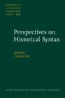 Image for Perspectives on Historical Syntax