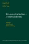 Image for Grammaticalization - Theory and Data