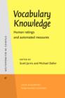 Image for Vocabulary Knowledge: Human ratings and automated measures