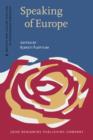 Image for Speaking of Europe: approaches to complexity in European political discourse