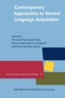 Image for Contemporary approaches to second language acquisition : volume 9