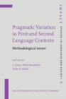 Image for Pragmatic variation in first and second language contexts: methodological issues