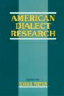 Image for American Dialect Research: Celebrating the 100th anniversary of the American Dialect Society, 1889-1989