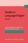 Image for Studies in Language Origins: Volume 2