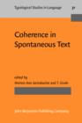 Image for Coherence in Spontaneous Text.