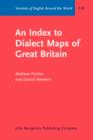 Image for An Index to Dialect Maps of Great Britain : G10