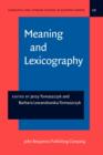 Image for Meaning and Lexicography