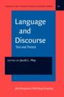 Image for Language and Discourse: Test and Protest. A Festschrift for Petr Sgall