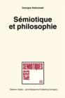 Image for Semiotique et philosophie. (Semiotics and Philosophy)