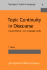 Image for Topic Continuity in Discourse: A quantitative cross-language study