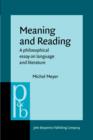 Image for Meaning and Reading: A philosophical essay on language and literature : IV:3