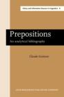 Image for Prepositions: An analytical bibliography