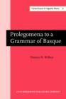 Image for Prolegomena to a Grammar of Basque