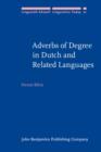 Image for Adverbs of Degree in Dutch and Related Languages