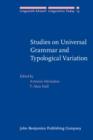 Image for Studies on Universal Grammar and Typological Variation : 13