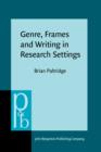 Image for Genre, Frames and Writing in Research Settings : 45