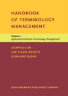Image for Handbook of Terminology Management: Volume 2: Application-Oriented Terminology Management