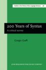 Image for 200 years of syntax: a critical survey
