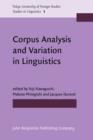 Image for Corpus analysis and variation in linguistics : v. 1