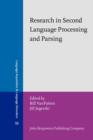 Image for Research in second language processing and parsing : v. 53