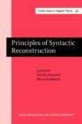 Image for Principles of syntactic reconstruction