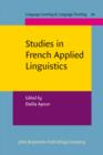 Image for Studies in French applied linguistics
